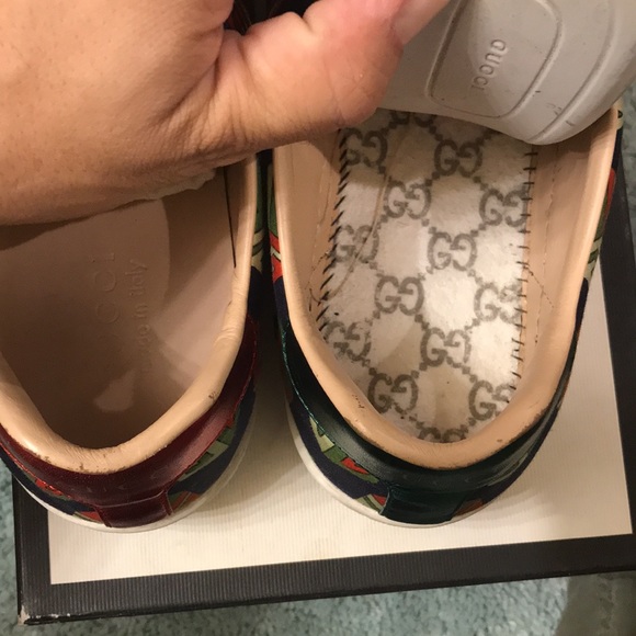 Gucci Ace suede GG cube shoes - Picture 2 of 11